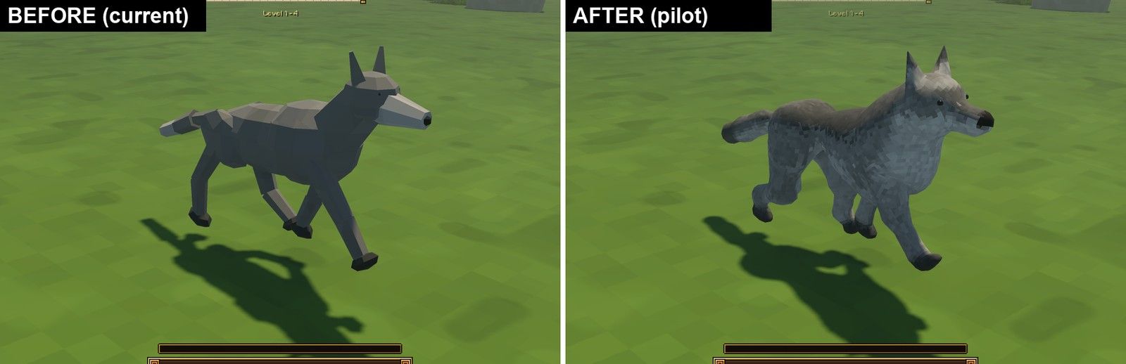The monster pilot: a wolf before and after the organic rebuild