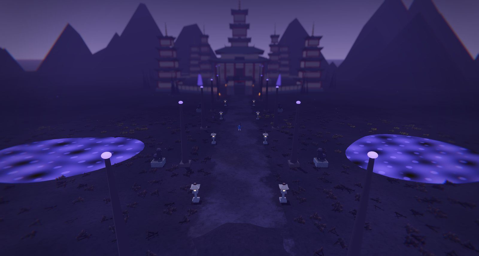 The avenue to the Shadow Citadel in the Shadowlands